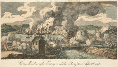 Victoria del Com. Macdonough en el Lago Champlain, 11 de septiembre de 1814 de American School